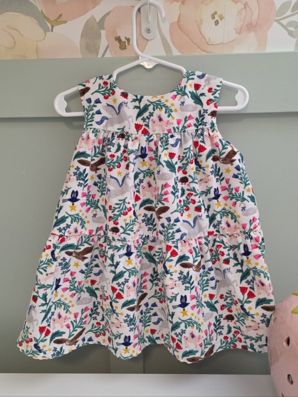 Baby boden 18-24 months peculiar pets pinafore dress unicorn owl bunny rabbit